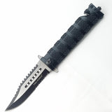 Tac Force Knurled Rescue Linerlock A/O Folding Stainless Pocket Knife 710BK