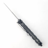 Tac Force Knurled Rescue Linerlock A/O Folding Stainless Pocket Knife 710BK