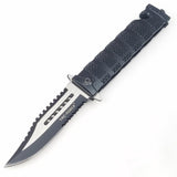 Tac Force Knurled Rescue Linerlock A/O Folding Stainless Pocket Knife 710BK