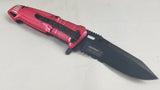 TAC FORCE SPRING ASSISTED FD RESCUE KNIFE WITH LED LIGHT - TF749FD