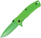 Tac Force Framelock A/O Green Stainless Folding 440C Steel Pocket Knife 848GN