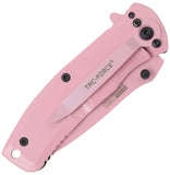 Tac Force Framelock A/O Pink Stainless Folding 440C Steel Pocket Knife 848PK