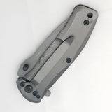 Tac Force Titanium Framelock A/O Gray Titanium 440C Folding Drop Pt Knife 848