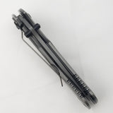 Tac Force Titanium Framelock A/O Gray Titanium 440C Folding Drop Pt Knife 848