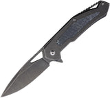 Tac Force Linerlock A/O Black Folding Stainless Steel Pocket Knife A2001BK
