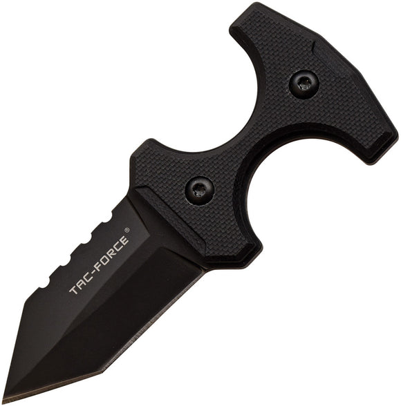 Tac Force Push Dagger Black G10 Folding 3Cr13 Stainless Pocket Knife FIX013BK