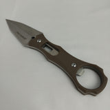 Tac Force Brown Stainless Steel Double Edge Dagger Fixed Blade Knife FIX020BR