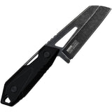 Tac Force Black Stainless Steel Wharncliffe Fixed Blade Knife FIX021BK