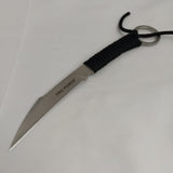 Tac Force Black Cord Wrapped Stainless Steel Fixed Blade Knife FIX022BK