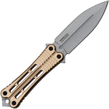 Tac Force Bronze Aluminum Stainless Steel Spear Point Fixed Blade Knife FIX023BZ