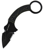 Tac Force Black & Green G10 3Cr13 Stainless Fixed Blade Knife FIX111BG