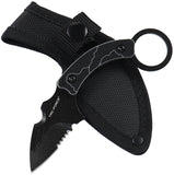 Tac Force Black & Gray G10 3Cr13 Stainless Fixed Blade Knife FIX111BT