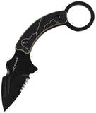 Tac Force Black & Tan G10 3Cr13 Stainless Steel Fixed Blade Knife FIX111GN