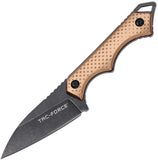 Tac Force Bronze Aluminum 3Cr13MoV Steel Fixed Blade Knife FIX112BR