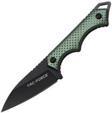 Tac Force Green Aluminum 3Cr13MoV Steel Reverse Tanto Fixed Blade Knife FIX112GN