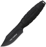 Tac Force Black Synthetic Stainless Steel Clip Point Fixed Blade Knife FIX115BK