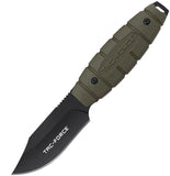 Tac Force Green Synthetic Stainless Steel Clip Point Fixed Blade Knife FIX115GN