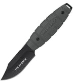 Tac Force Gray Synthetic Stainless Steel Clip Point Fixed Blade Knife FIX115GY