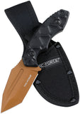 Tac Force Black Synthetic 3Cr13MoV Steel Tanto Fixed Blade Knife FIX121BNZ