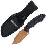 Tac Force Black Synthetic 3Cr13MoV Steel Tanto Fixed Blade Knife FIX121BNZ