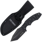 Tac Force Black Synthetic 3Cr13MoV Steel Tanto Fixed Blade Knife FIX121DSW