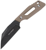 Tac Force Tan G10 3Cr13 Stainless Steel Wharncliffe Fixed Blade Knife FIX123GN
