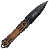 Tac Force Brown ABS 3Cr13MoV Steel Dagger Fixed Blade Knife FIX124BN