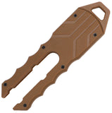 Tac Force Brown ABS 3Cr13MoV Steel Dagger Fixed Blade Knife FIX124BN