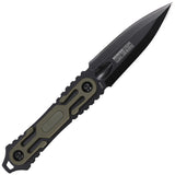 Tac Force Green ABS 3Cr13MoV Stainless Steel Dagger Fixed Blade Knife FIX124GN