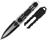 Tac Force Gray ABS 3Cr13MoV Steel Dagger Fixed Blade Knife FIX124GY