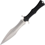 Tac Force Black Synthetic Stainless Steel Dagger Fixed Blade Knife FIX3001SL