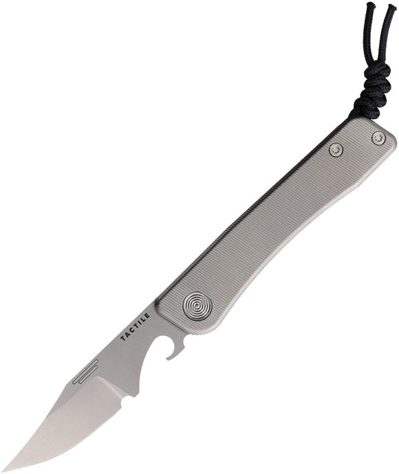 Tactile Knife Company Bexar Slip Joint Gray Titanium Folding MagnaCut Knife BXBMC01