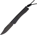 Tactile Knife Company Bexar Slip Joint Black Titanium Folding MagnaCut Pocket Knife BXMCDL