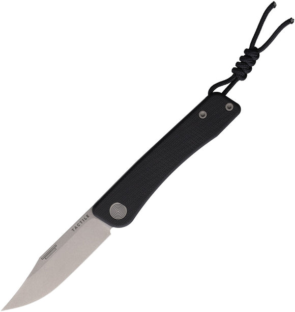 Tactile Knife Company Bexar Slip Joint Black G10 Folding MagnaCut Knife BXMCGXBL