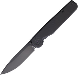 Tactile Knife Company Rockwall Linerlock Black Titanium Folding MagnaCut Knife RTMCDL