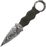 Takumitak Defender Green Cord Wrapped 3Cr13 Fixed Blade Knife w/ Sheath F102GNCS