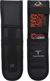 Takumitak Takumi Orange & Black Cord Wrapped 3Cr13 Fixed Blade Knife w/ Sheath F103ORCS