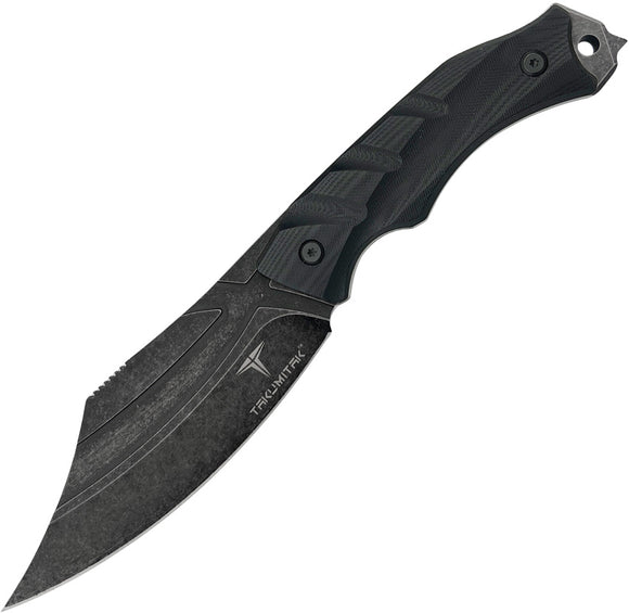 Takumitak Alert Black G10 D2 Steel Clip Point Fixed Blade Knife 210SW
