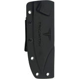 Takumitak Alert Black G10 D2 Steel Clip Point Fixed Blade Knife 210SW