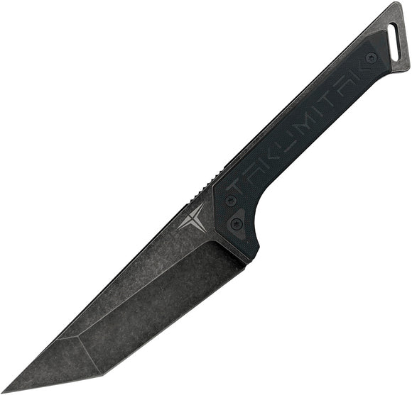 Takumitak Charge Black G10 D2 Steel Tanto Fixed Blade Knife 215SW