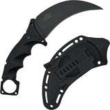 Takumitak Midnight Blackout FRN 3Cr13 Stainless Fixed Blade Knife w/ Sheath F307