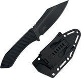 Takumitak Asym Blackout FRN 3Cr13 Stainless Fixed Blade Knife w/ Sheath F318