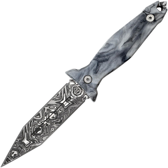 Takumitak Protector White Glow Resin 3Cr13 Fixed Blade Knife w/ Sheath F503BKCS