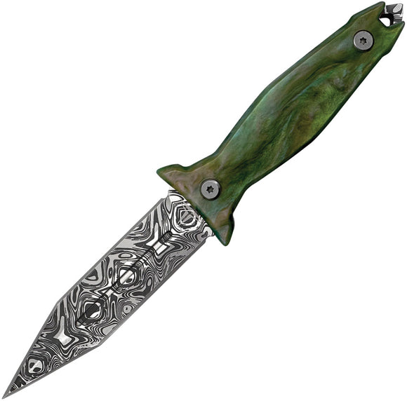 Takumitak Protector Green Glow Resin 3Cr13 Fixed Blade Knife w/ Sheath F503GNCS