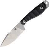 Tippy Customs Ranch Hand Black G10 Nitro-V Drop Pt Fixed Blade Knife S001BK