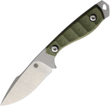 Tippy Customs Ranch Hand OD Green G10 Nitro-V Drop Pt Fixed Blade Knife S001OD