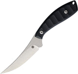 Tippy Customs Skinner Black G10 Nitro-V Upswept Fixed Blade Knife S002BK