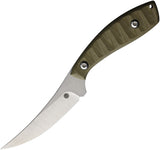 Tippy Customs Skinner OD Green G10 Nitro-V Upswept Fixed Blade Knife S002OD