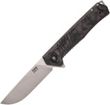 Tekto Knives F1 Alpha Linerlock Carbon Fiber Folding D2 Steel Pocket Knife TF1CBKSL1