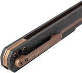 Tekto Knives F2 Bravo Linerlock EOTECH Edition Carbon Fiber Folding D2 Steel Knife F2FCBKBKEO